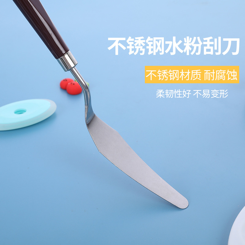 Raspador 5 piezas traje pintura paleta cuchillo gouache pintura al óleo cuchillo multiusos acrílico cuchillo Acero inoxidable arte raspador