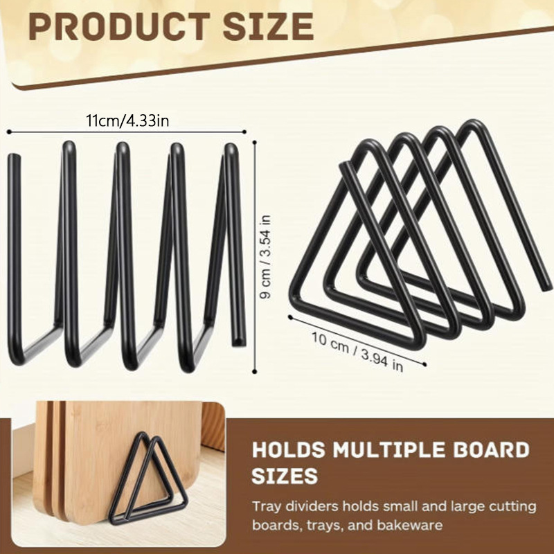 Cross-border new product: Home kitchen supplies metal cutting board storage rack, modern minimalist household storage rack