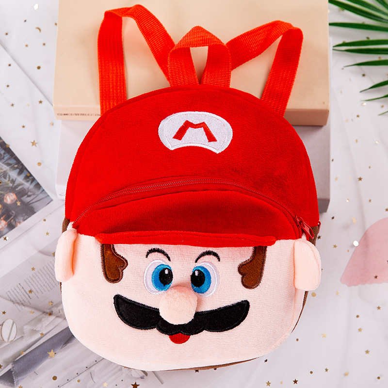 2024 nueva mochila de felpa de moda para niños de dibujos animados lindo jardín de infantes 1-3-4 años para niños y niñas