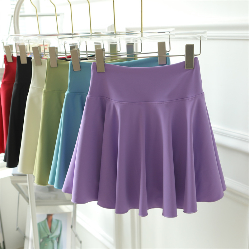 Sports Tennis Skirt Women's Fake Two-piece High Waist Pleated Umbrella Skirt Anti-glare Shorts Running Fitness Quick-drying Yoga Skirt Sports Tennis Skirt Women's Fake Two-piece High Waist Pleated Umbrella Skirt Anti-glare Shorts Running Fitness Quick-drying Yoga Skirt