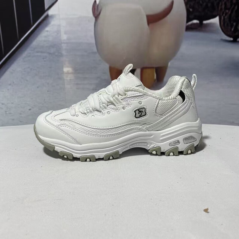 Droplet-Resistant Dad Shoes for Women, Casual Versatile Sneakers, Panda Shoes, Youth Student White Shoes, Thick-Soled Running Shoes