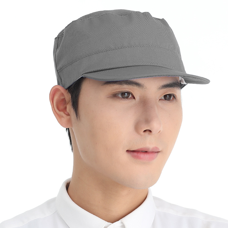 Sombrero de taller de fábrica, sombrero de red a prueba de polvo, sombrero de trabajo especial para fábricas de alimentos, sombrero respirado para hombres y mujeres, sombrero de cabello anti-caída para comidas