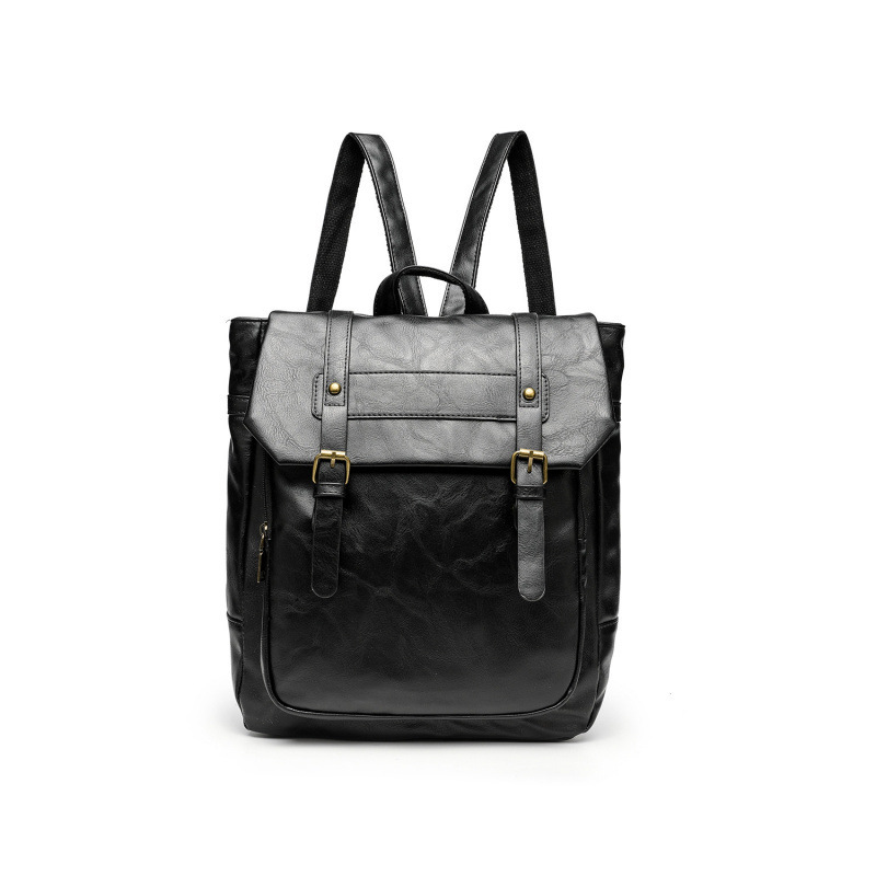 Retro Backpack Women's 2025 New Trendy Korean Large Capacity Backpack College Student Bag Commuting Bag Retro Backpack Women's 2025 New Trendy Korean Large Capacity Backpack College Student Bag Commuting Bag