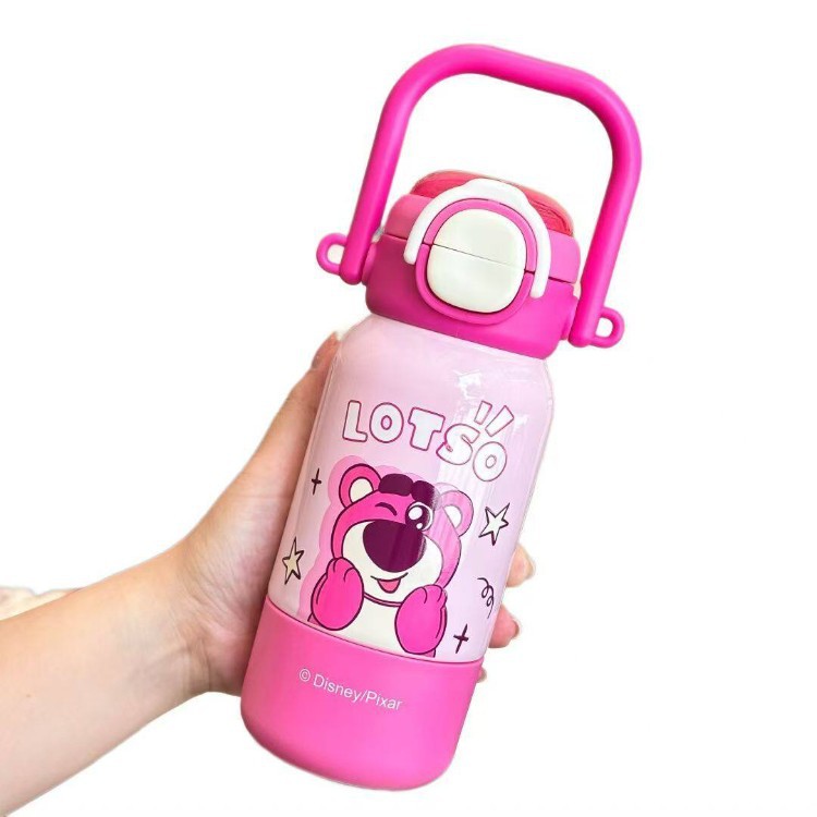Toy Story 316 tazas de acero inoxidable de dibujos animados portátiles tazas de agua de paja estudiantes de alto valor facial