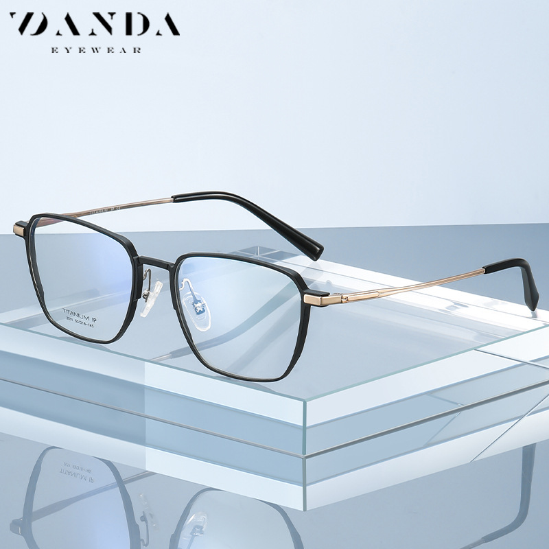 2022 nuevo marco de gafas ultraligera de titanio puro marco completo de los hombres de aluminio magnesio Kick-off diseño YJ2011 marco miopía gafas marco