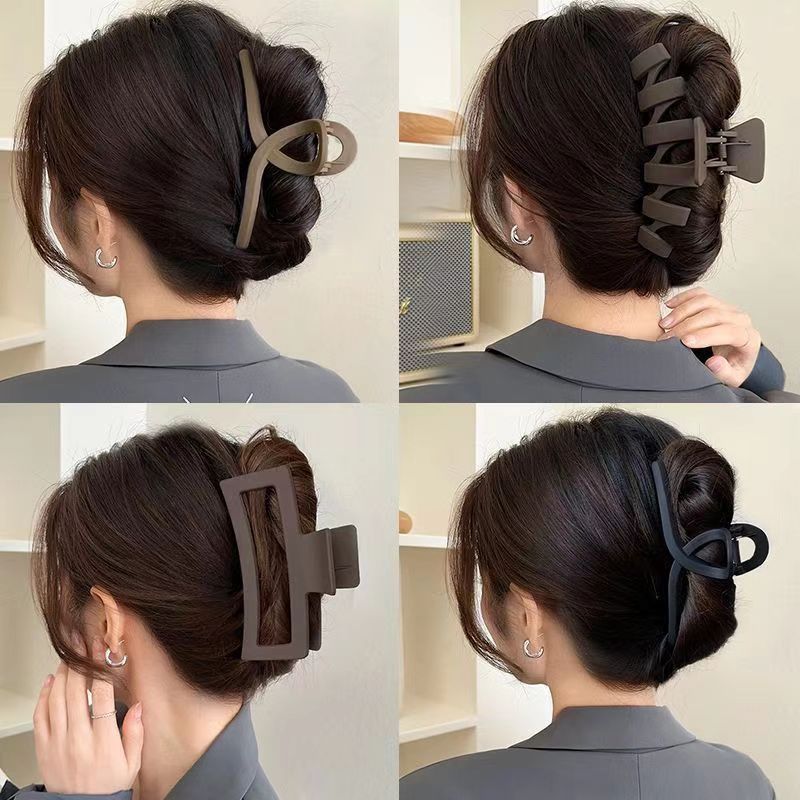 发夹女2024年新款超大号抓夹后脑勺盘发鲨鱼夹发量多发卡夹子头 3