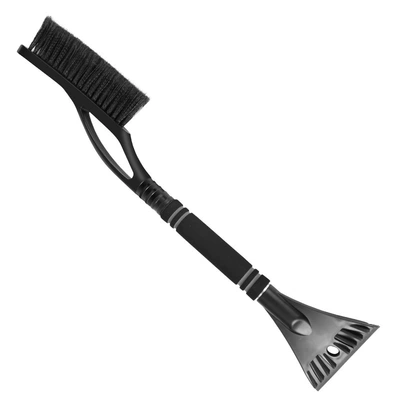 Car snow shovel, a hot-selling winter product, multifunctional car snow shovel with brush, ice and frost removal tool, car snow removal shovel (Car cleaning tools) - black