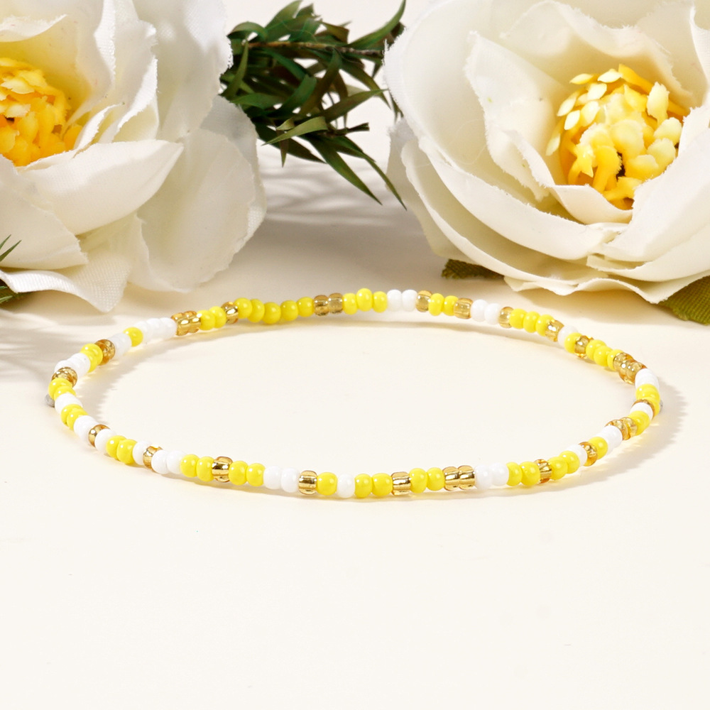6g Weight Bracelets Classification Seed Bead Chain Material Beaded Chain Chain Type 1 Piece Quantity Holiday, Daily Occasion Seed Bead Material Geometric Pattern Women's Gender Casual, Simple Style Style Beaded, Handmade Craft Casual Simple Style Geometric Seed Bead Wholesale Bracelets 5