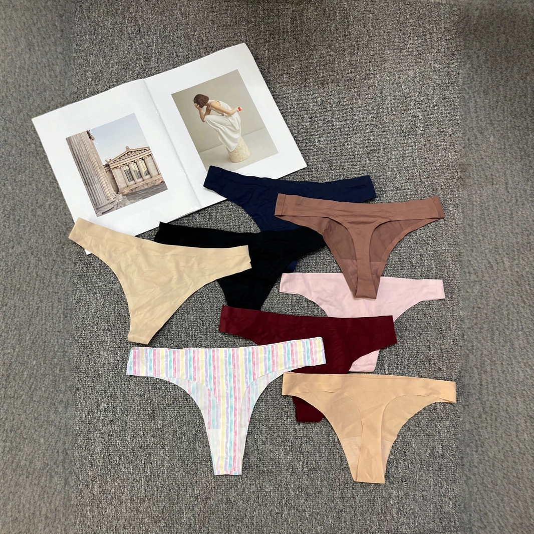 Pantalones de bikini europeos y americanos de mujer, pantalones de bajo corte, pantalones de algodón, entrepierna