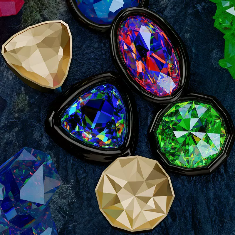 25年新品 宝石系列2 异形浮雕铜头 火漆印章章头 仿钻石手账章头