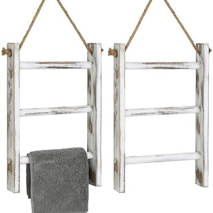 Antique bathroom hanging wooden towel rack towel rack towel rack wooden wall hanging multifunctional storage rack