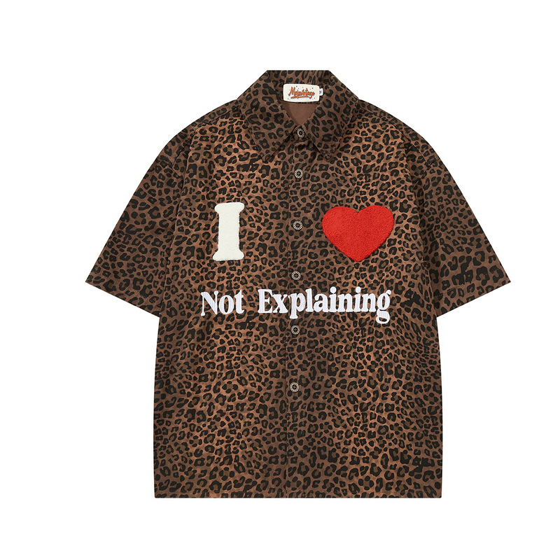 American-Style Trendy Brand Shirt, New Summer Vintage Campus Style Bf Retro Baseball Shirt, Trendy Lapel Shirt for Men and Women