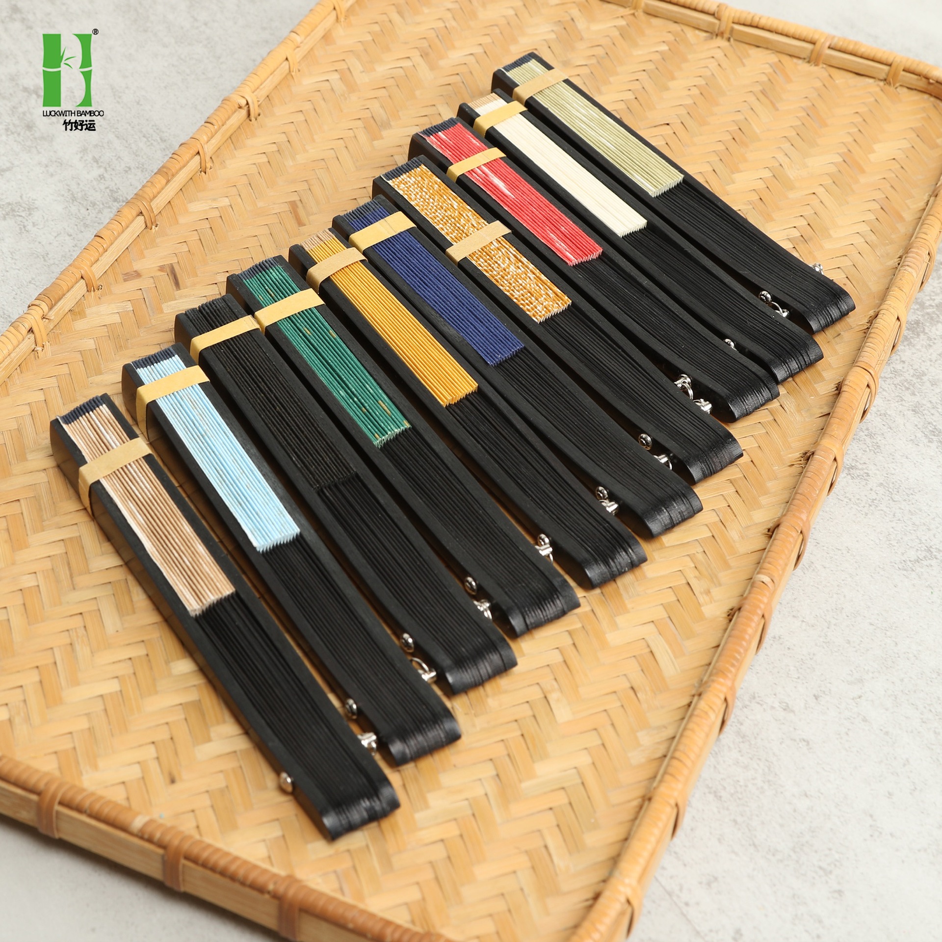 Estilo nacional de bambú Xuan papel ventilador en blanco pintura plegable ventilador para estudiantes danza ventilador muñeca ventilador han Ropa Accesorios ventilador estilo antiguo estilo