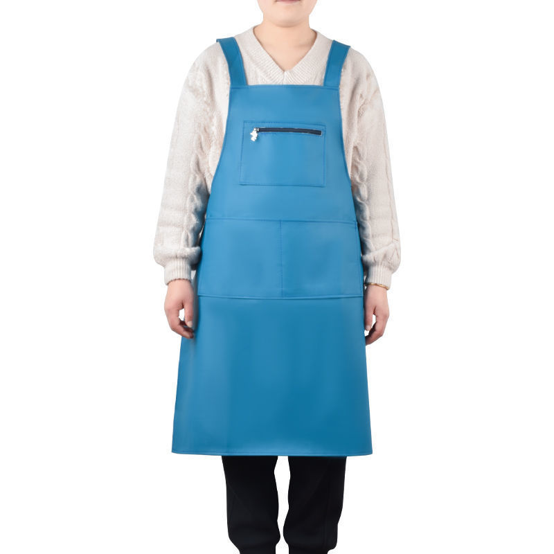女性用革エプロン、防水、耐油、水産作業用エプロン、厚手のPUキッチン食堂、男性用エクストラロングWeihong|undefined