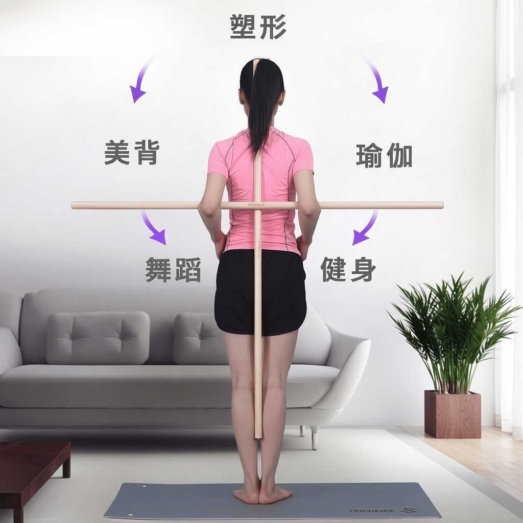 Dragon stick Pilates training equipment, assessment stick, spinal correction stick, fitness stick, rehabilitation stick, posture stick