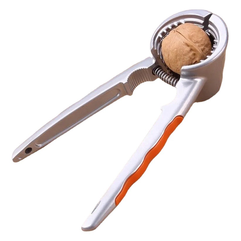 Factory direct walnut clip funnel type walnut clip nut tool four clip orange handle walnut clip fruit opener