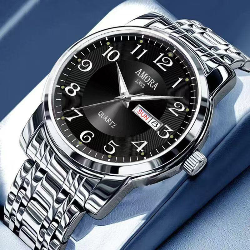 Genuine 2025 New Model Watch for Men, Fully Automatic Non-Mechanical Watch, Waterproof Stainless Steel Band, Dual Calendar Men's Watch with Luminous Feature Genuine 2025 New Model Watch for Men, Fully Automatic Non-Mechanical Watch, Waterproof Stainless Steel Band, Dual Calendar Men's Watch with Luminous Feature
