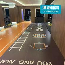 健身房地胶360私教工作室定制多功能健身图案地板少儿体适能地胶
