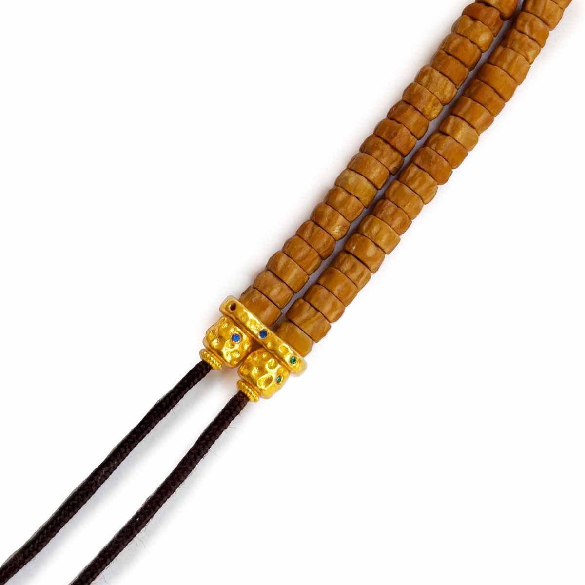 Ancient method gold color eight-character ring hammer pattern instead of good luck text play handmade Joker DIY bracelet beads accessories