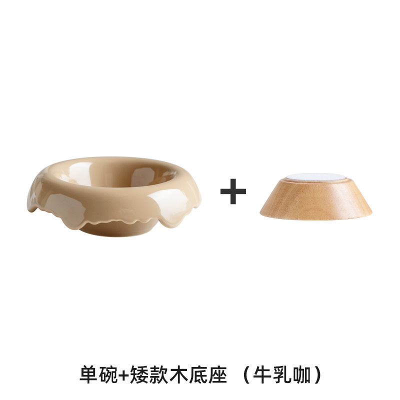 De alto aspecto de cerámica lindo aperitivo yogur de frutas desayuno postre tazón helado ensalada tazón pasillo joyería almacenamiento tazón