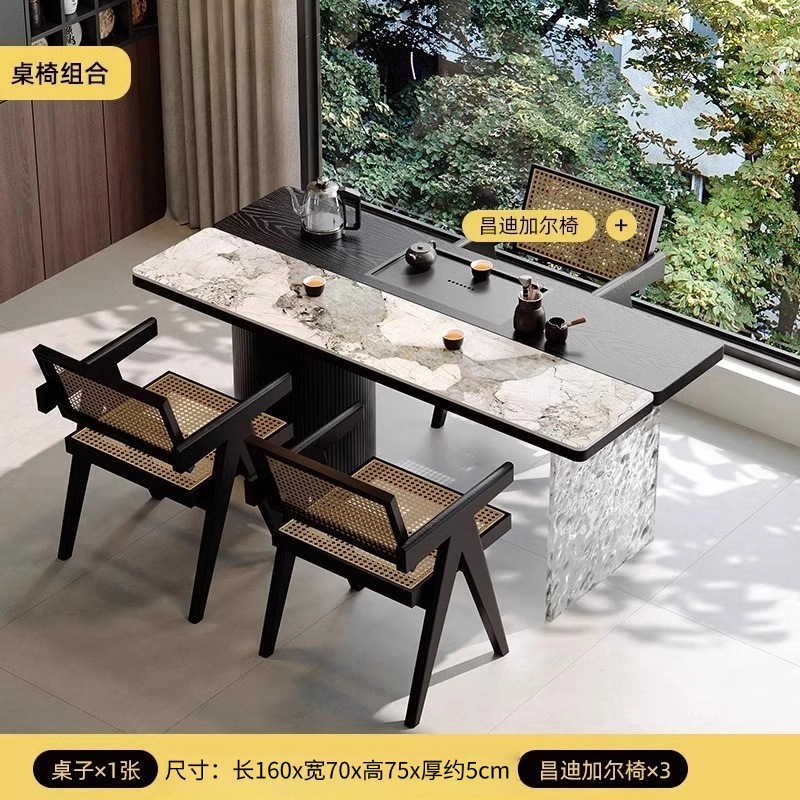 핫 콤비네이션 3: 티 테이블 160cm+3K 의자