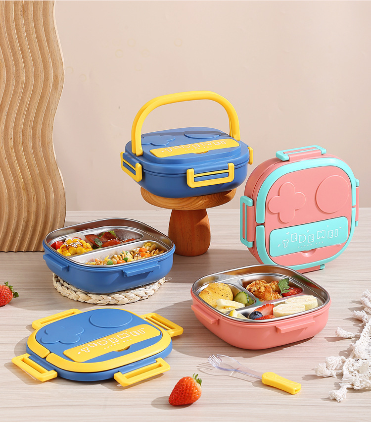 Cute Cartoon Stainless Steel Lunch Box display picture 1