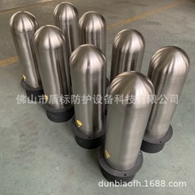 盾标防护工厂定制不锈钢可移动路桩子弹头锥形拆卸式阻拦路障车挡