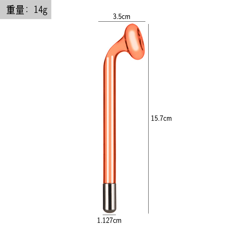 Fábrica al por mayor accesorios de instrumentos de belleza de alta frecuencia luz roja luz púrpura electroterapia peine electroterapia palo accesorios de instrumentos de electroterapia
