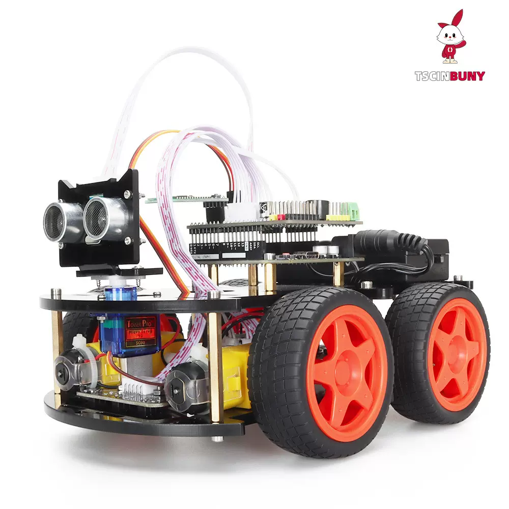 智能小车机器人套装UNO Bot 蓝牙遥控机器人入门兼容Arduino套件