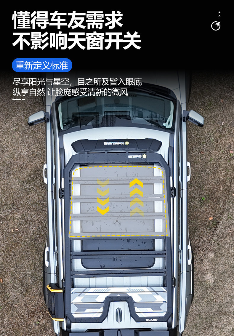 Suitable for Haval Raptor Outdoor Camping Roof Expansion Explorer Roof Rack Canopy Side Tent