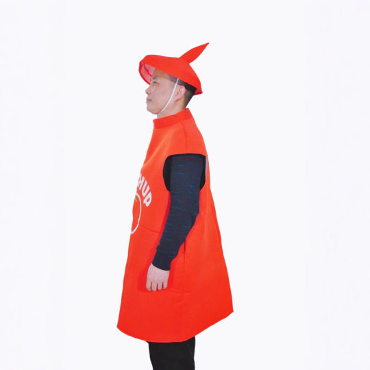 Halloween Funny Adult Men and Women Red Ketchup Jumpsuit cosplay Party Costume Cosplay Suit
