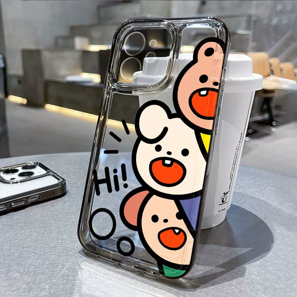 Apple, мультфильм милый совместимый iPhone 14, чехол для телефона, iphone, 16promax, 13