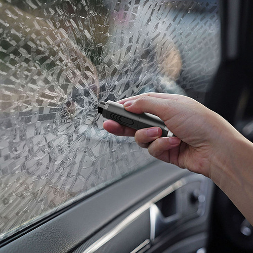 Mini Window Breaker Multi functional Car Temporary Parking Sign Car Aromatherapy Hidden Parking Card Emergency Safety Hammer