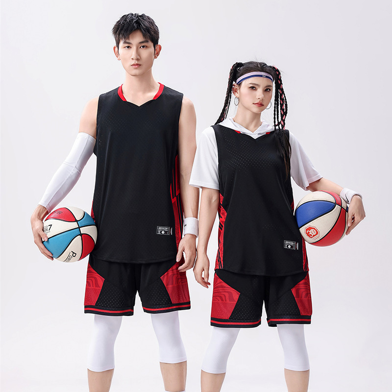 バスケットボールの服のスーツの男性のユニフォームの大学生の試合のユニフォームの服の夏の訓練服のスポーツベストはバスケットボールの服を印刷します。|undefined