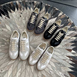 守望美致高定版/mm6德训鞋2025春季舒适头层牛皮生胶休闲鞋