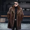 Brown suit collar