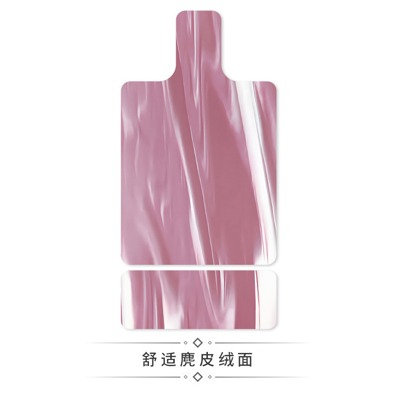 跨境麂皮绒lulu撞色普拉提核心床垫橡胶瑜伽垫吸汗器械印花专用垫|undefined