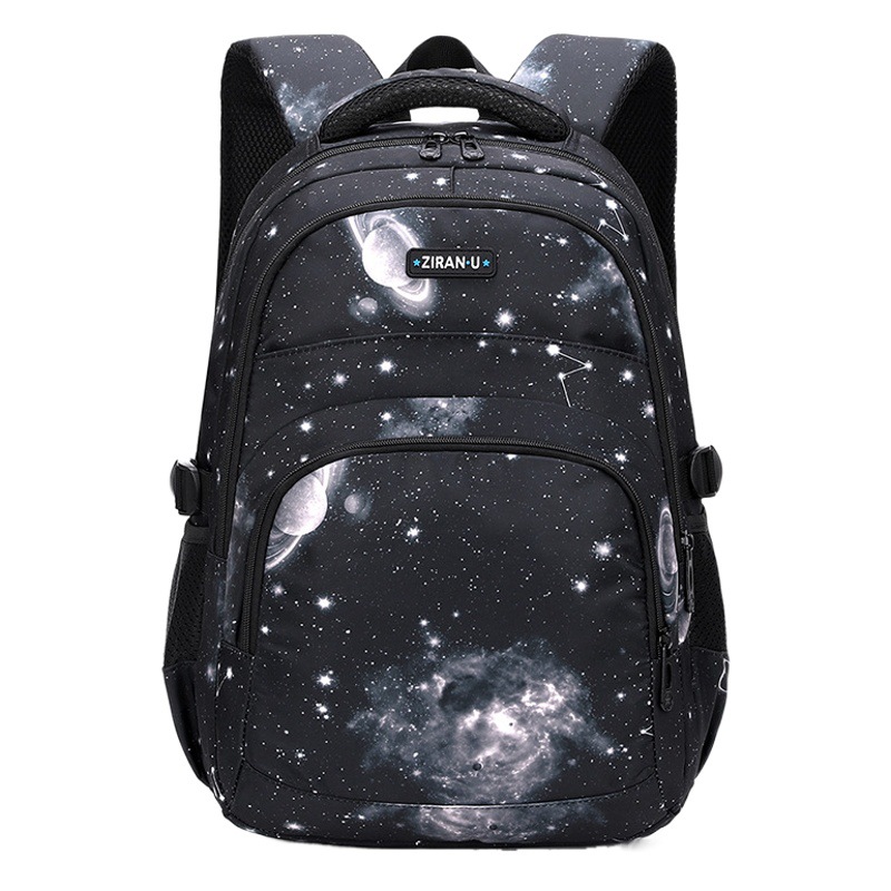 Generación de peces naturales nuevo cielo estrellado mochila escuela primaria niños de primer grado mochila de tres piezas transfronteriza caliente