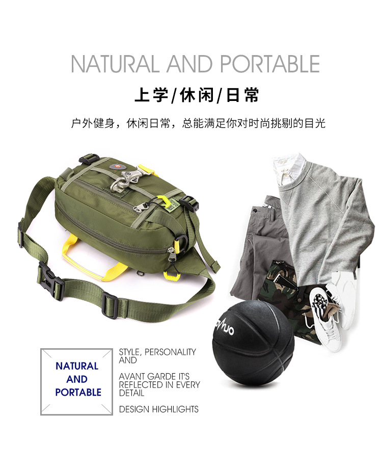 New cross-border large-capacity men's chest bag, outdoor single-shoulder bag, sports phone bag, multi-functional crossbody chest bag Application Scenario