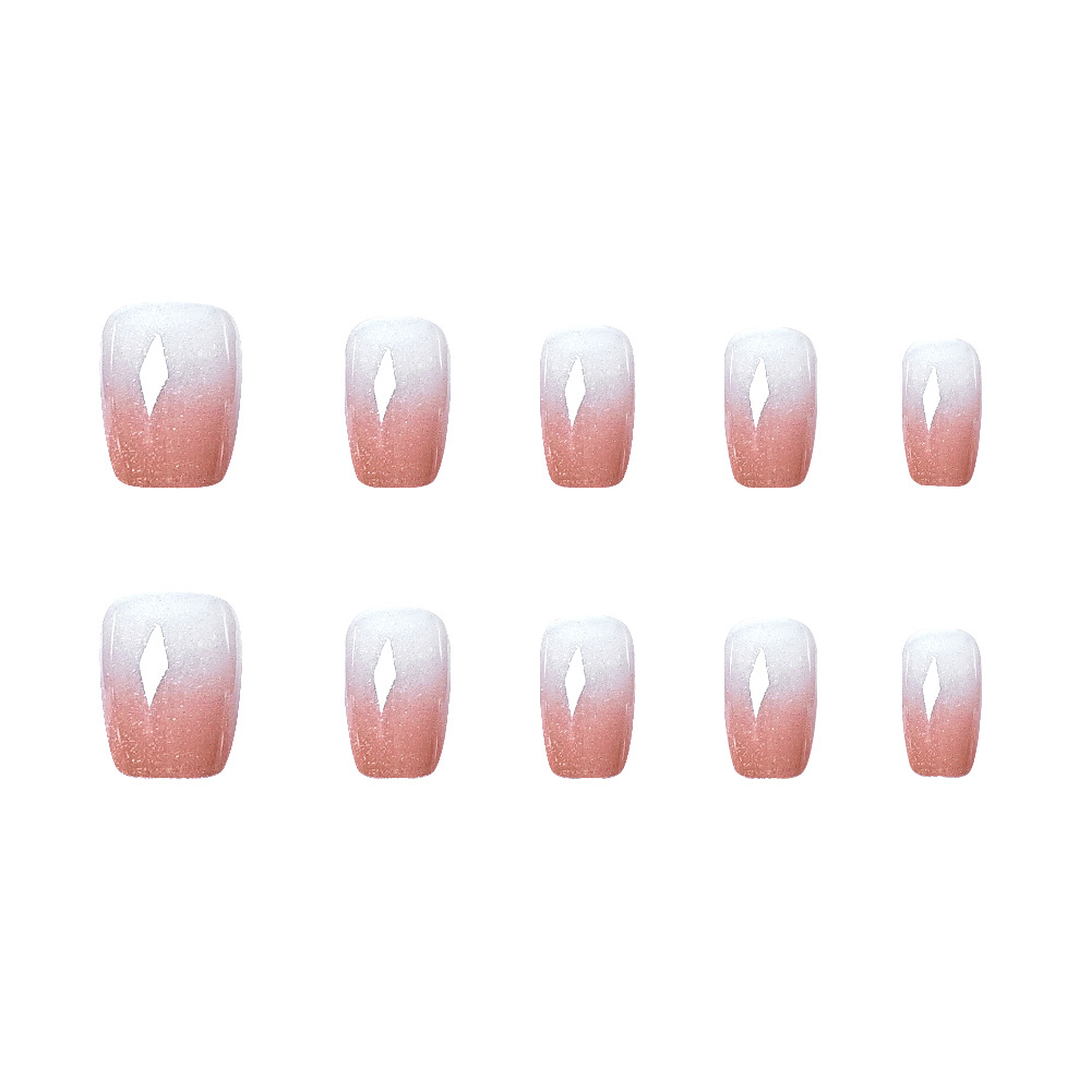 10 piezas de código dividido moda de uñas de vestir hechas a mano degradado polvo ojo de gato uñas uñas al por mayor pegatinas de uñas simples y suaves image 6
