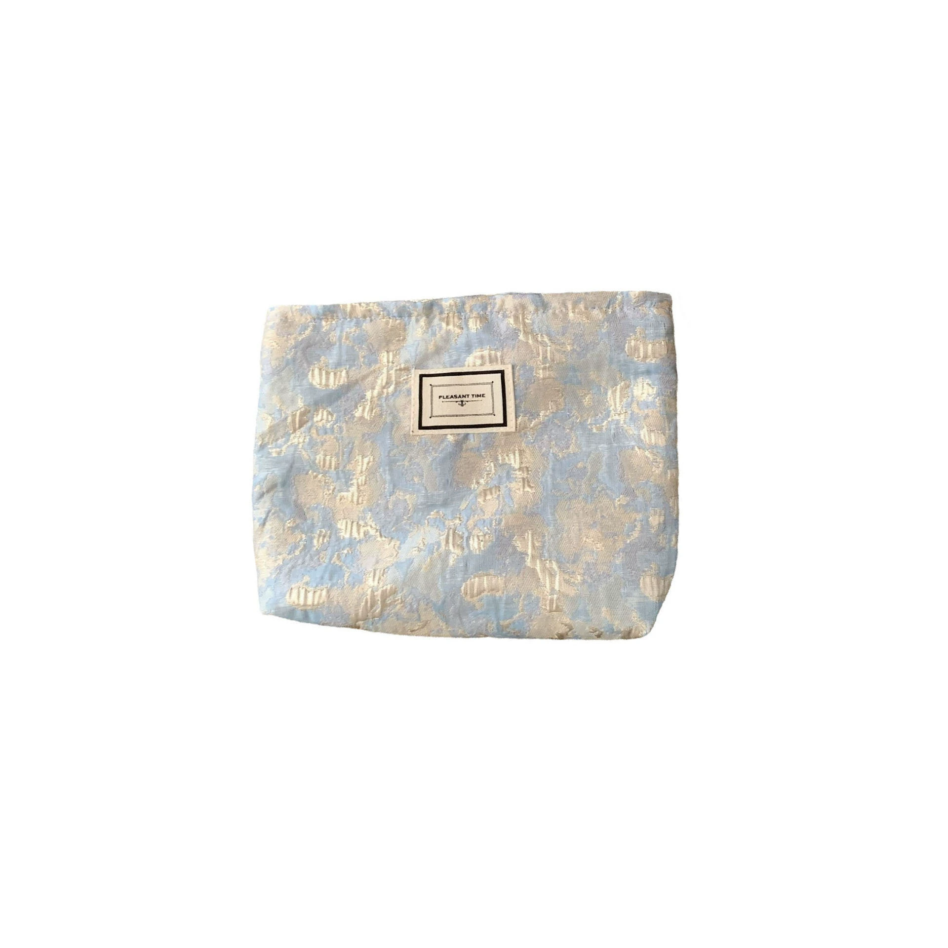 Retro capacious cosmetic bag, storage system, pencil case, brocade