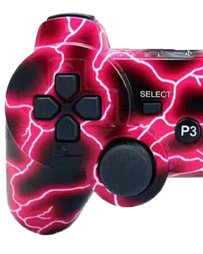 Mando de juego PS3 multicolor con botón universal de copo de nieve de doble vibración Bluetooth inalámbrico con mango P3 transfronterizo de fábrica