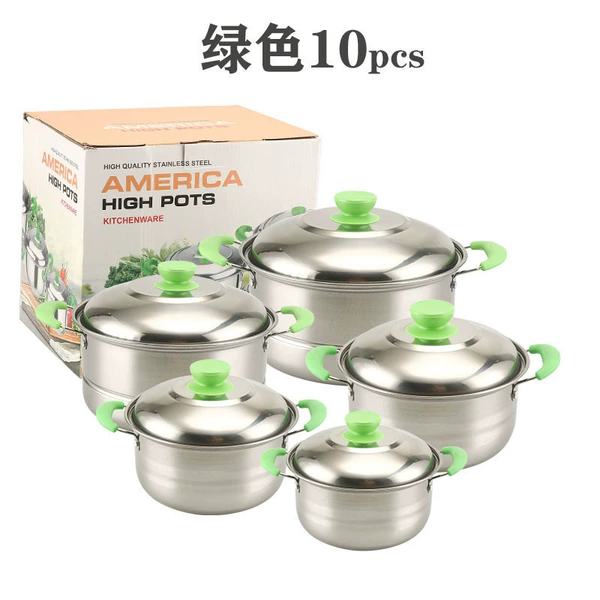 Green set, 10 pieces