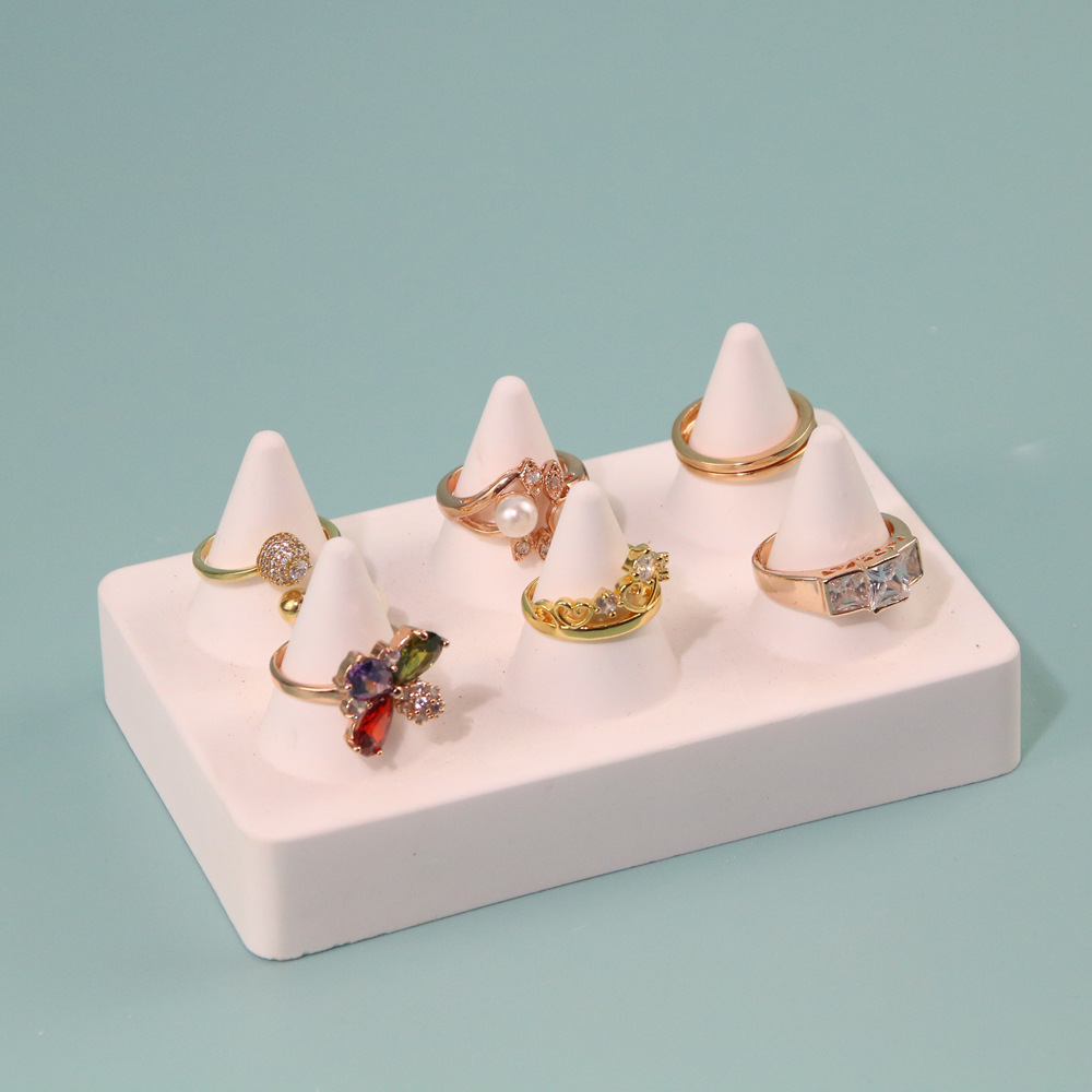 132g Weight Jewelry Rack Classification 1 Piece Quantity Gypsum Material Bow Knot Pattern Simple Style, Commute Style Simple Style Commute Bow Knot Gypsum Jewelry Rack 4