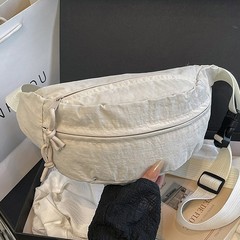 携帯電話ウエストバッグ、シンプルでトレンディなメンズチェストバッグ、日本製軽量シングルショルダースモールバックパック、レディースカジュアルスポーツクロスボディバッグ