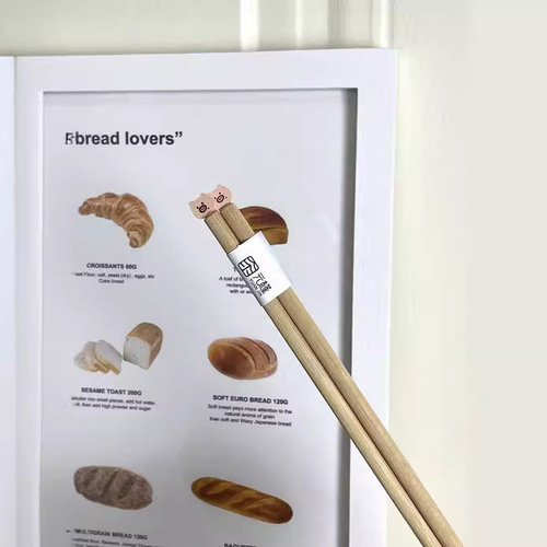 【Moon Bamboo Wood】Cartoon Cute Instagram Style Home Cute Chopsticks (Copyright Product, Beware of Competitors)