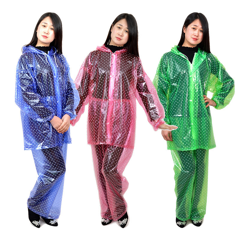 71Tx Rainproof Outdoor Raincoat and Rain Pants Set Rainproof Men's Summer Breathable Full Body Waterproof Split Two-Piece Set for Women Riding