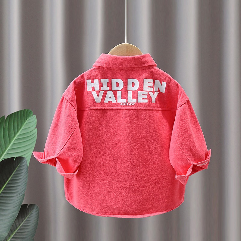 3941 niños Denim abrigo primavera y otoño 2023 nueva camisa de los niños ropa guapo otoño ropa calle frita moda
