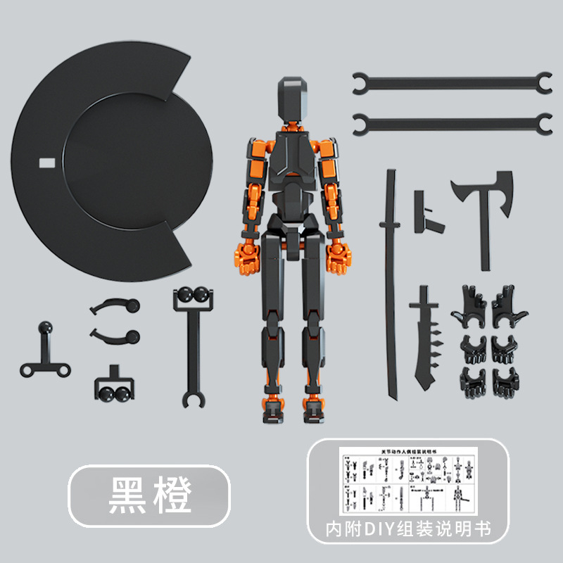 Juguete de modelo multiarticulable multi-mórfico transfronterizo ángel articulado humano descomprimido robot de quinta generación