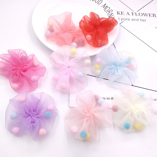 Summer hairgrip with bow handmade